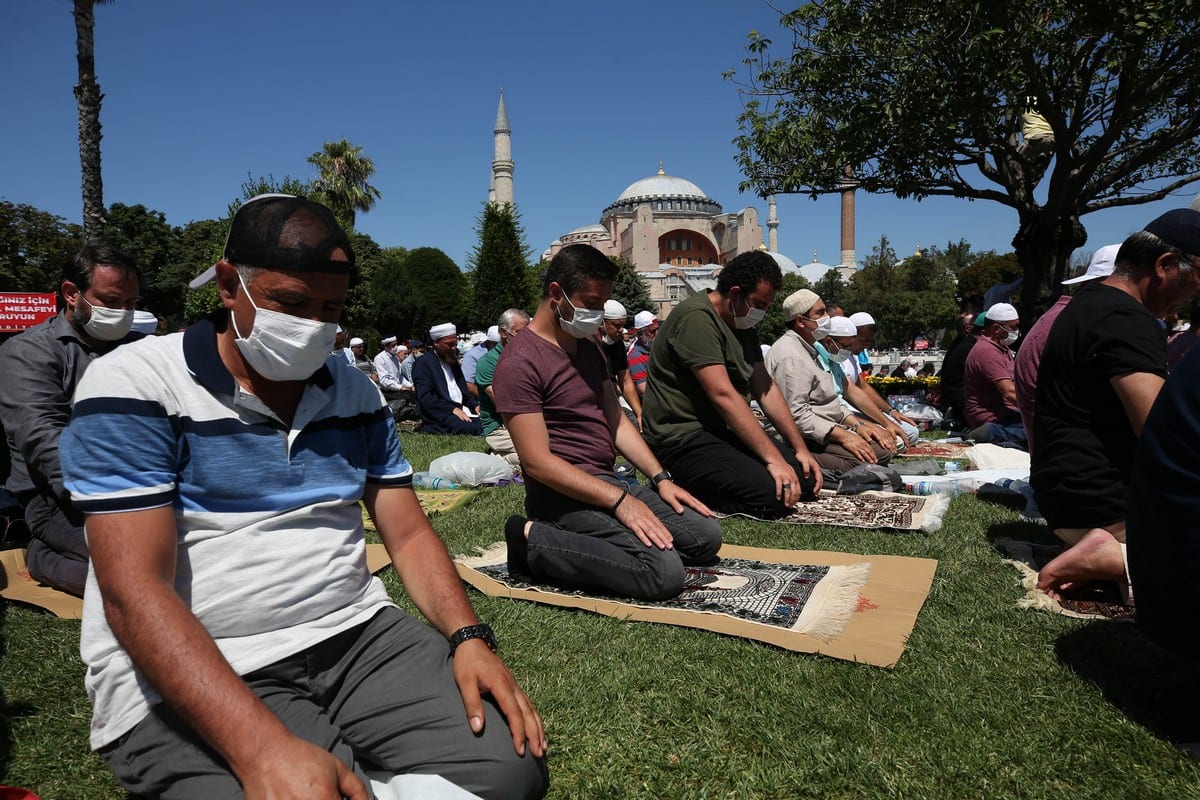 Turkey Holds Friday Prayers In Hagia Sophia Mosque For First Time In