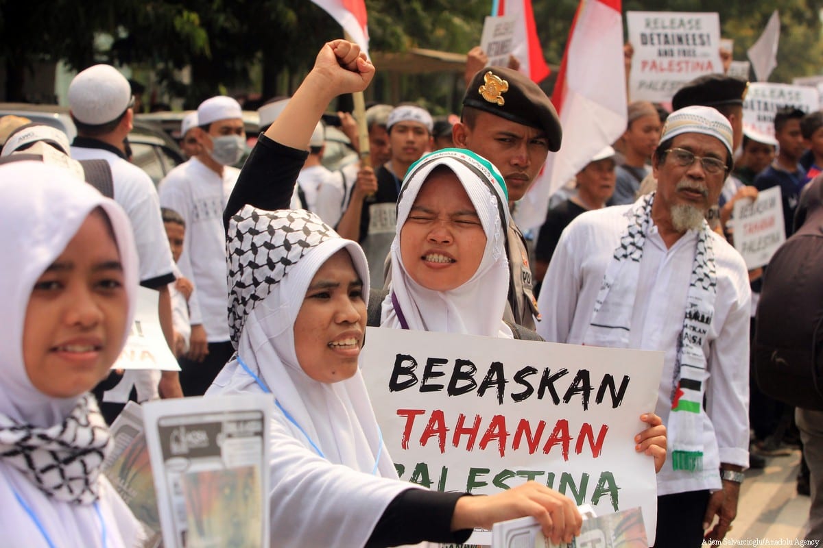 Solidarity With Palestinian Prisoners Shown In Jakarta, Indonesia ...