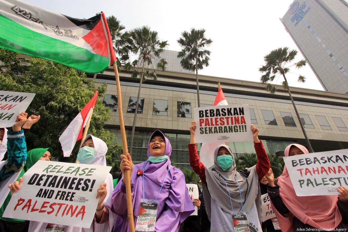 Solidarity With Palestinian Prisoners Shown In Jakarta, Indonesia ...