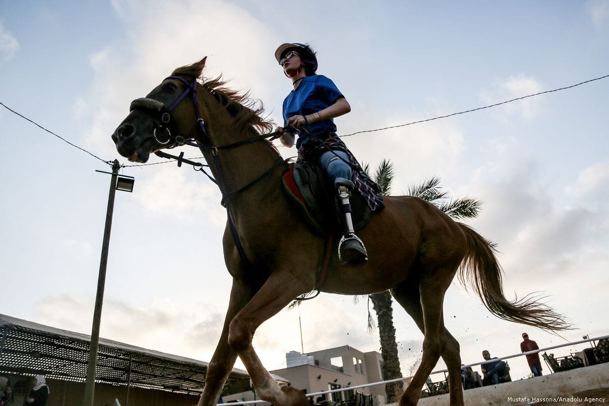 Power ride. Horse riding course. Horse riding in Middle ages.