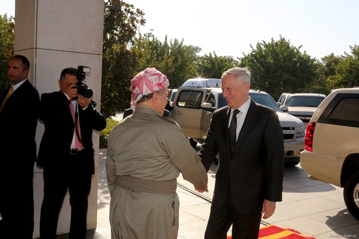 Secretary Of Defense Minister James Mattis In Iraq Middle East Monitor 