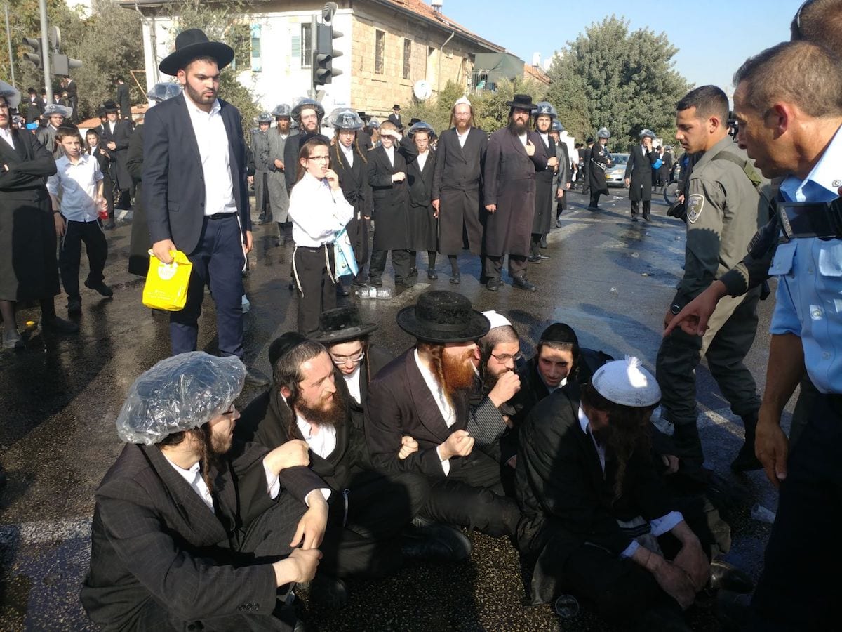 Ultra-Orthodox Protesters Arrested In Violent Clash In Jerusalem ...