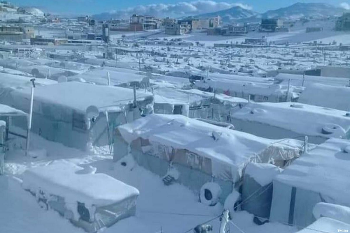 Syria Refugees Flee As Camps Buried In Lebanon Snow Storm – Middle East ...