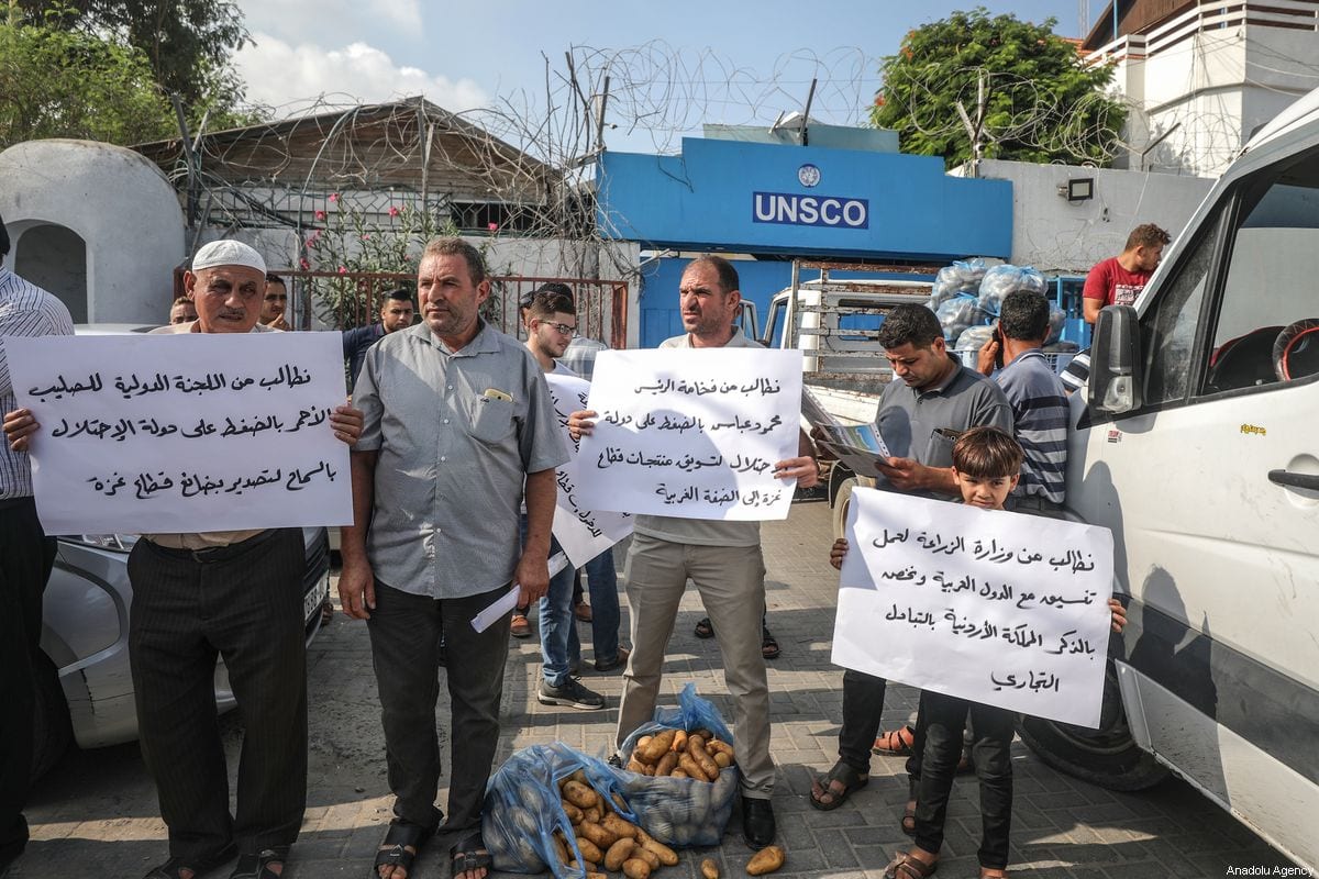 Gaza farmers call on UN to help sell their produce in West Bank ...