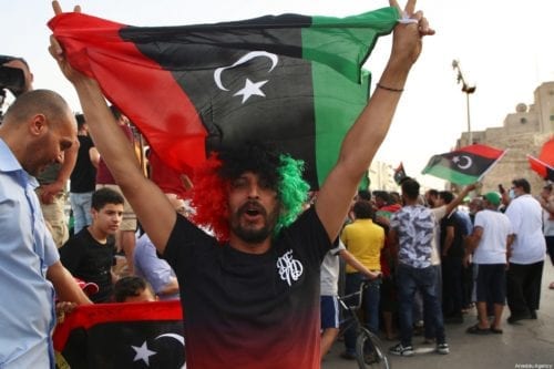 Libyans celebrate seizing control of the Tripoli’s provincial ...