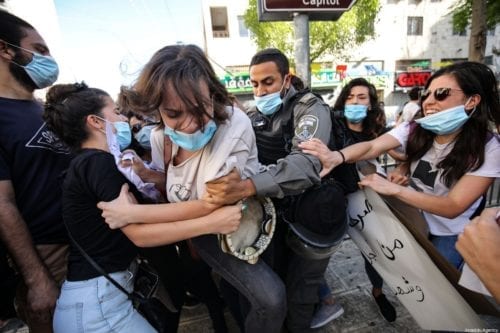 Palestinian Woman Activists’ Protest Against Israeli Violations ...