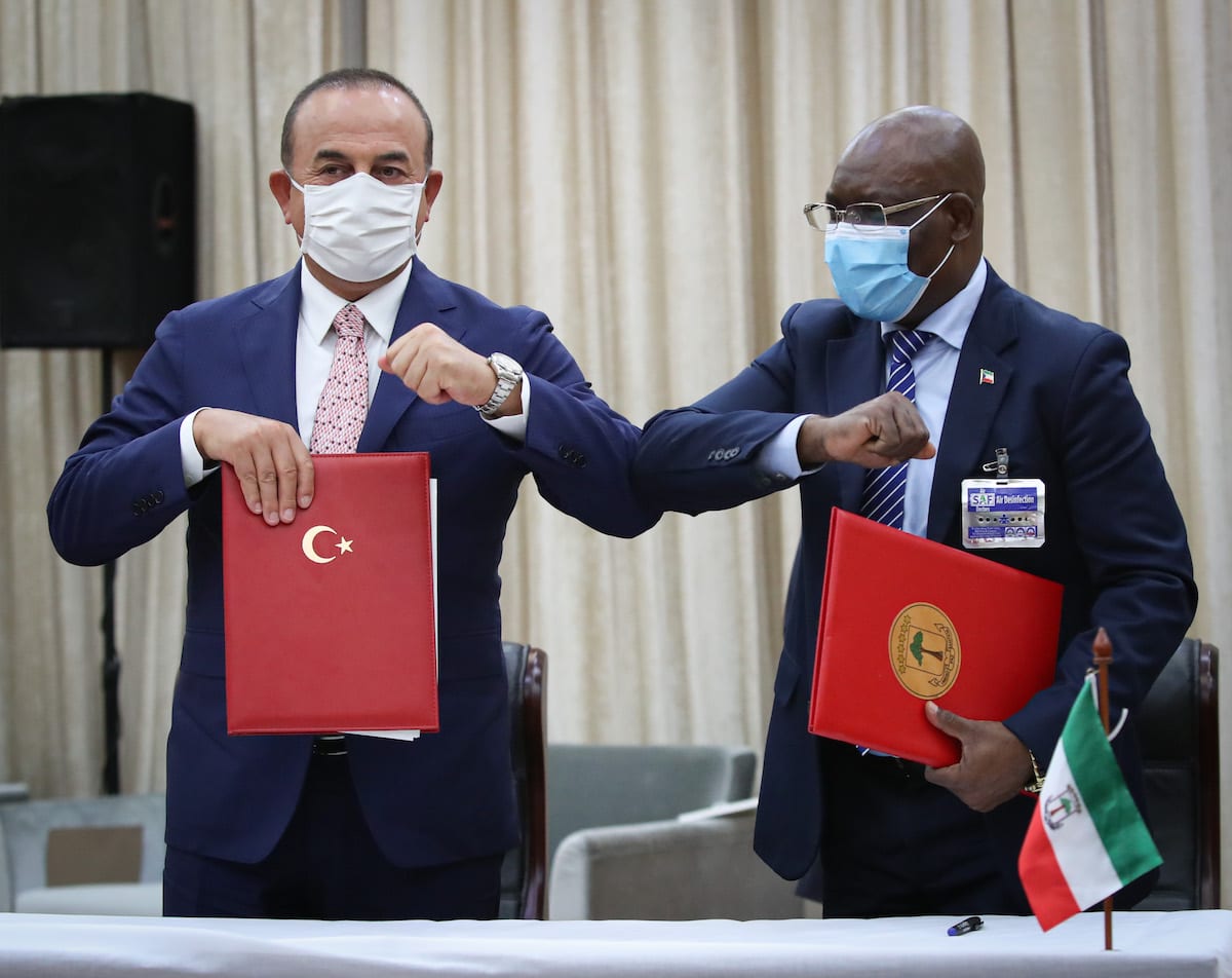 MALABO, EQUATORIAL GUINEA – JULY 21: Turkish Foreign Minister Mevlut ...