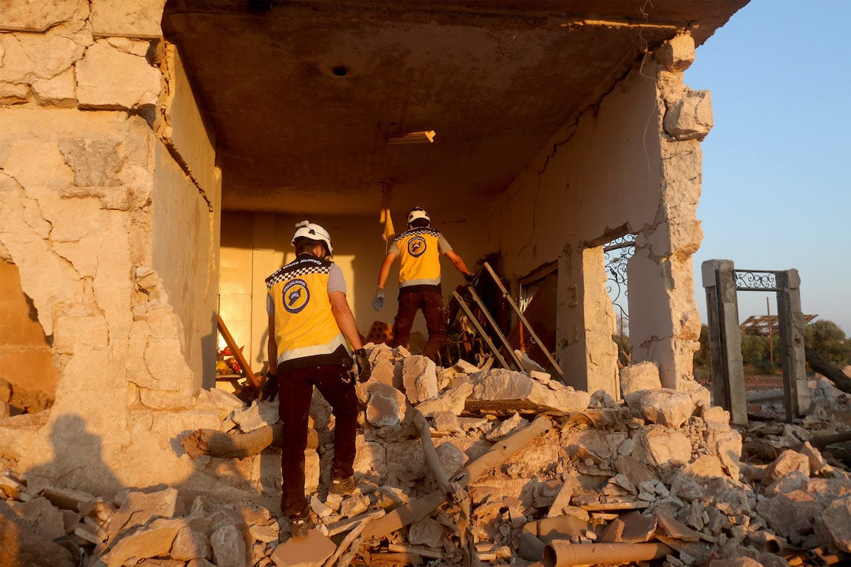 IDLIB, SYRIA – AUGUST 03: Civil Defence Workers Conduct A Search And ...