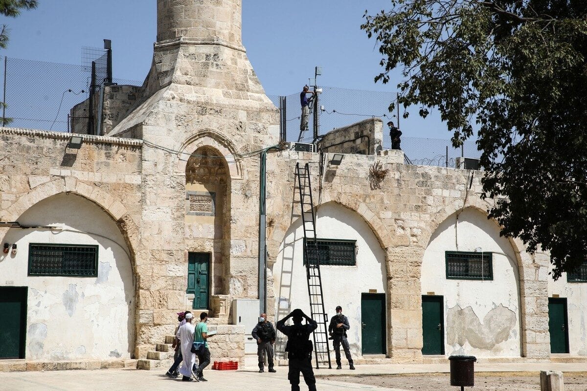 Palestinian uproar as Israel puts loudspeakers in Al-Aqsa Mosque ...