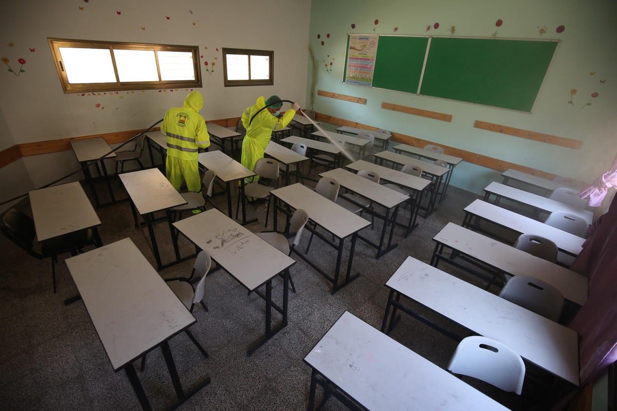 gaza-disinfects-secondary-schools-ready-for-students-to-return-middle