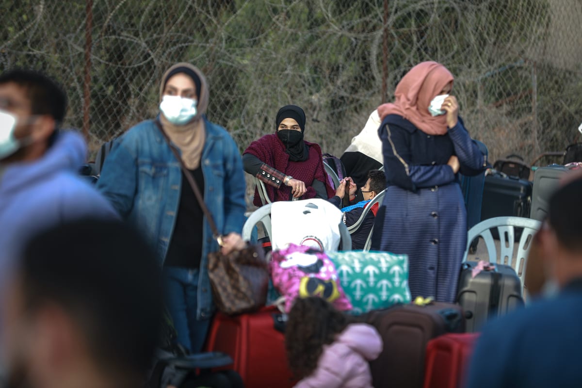 RAFAH, GAZA – NOVEMBER 24: Palestinians Wait With Their Luggage To ...