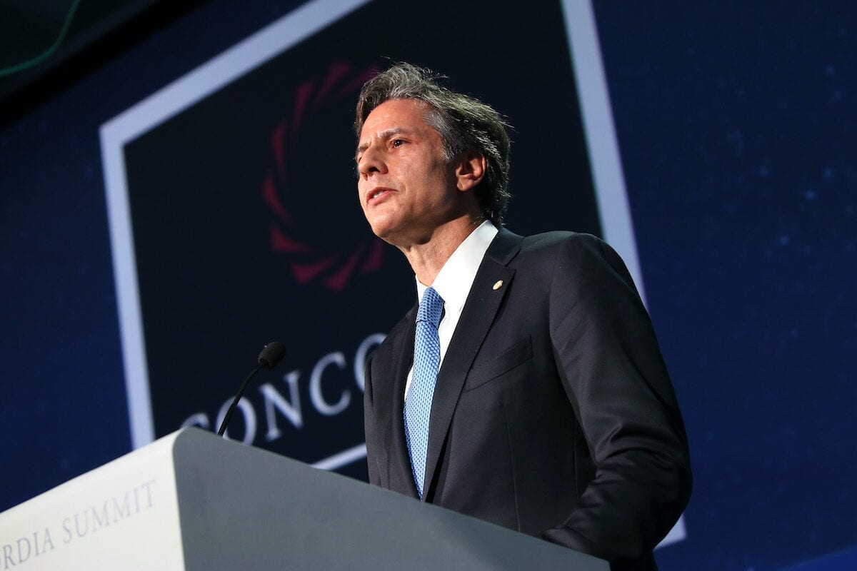 Former Deputy National Security Advisor for President Barack Obama Anthony Blinken speaks at the 2016 Concordia Summit - Day 1 at Grand Hyatt New York 19 on September 2016 in New York City. [Paul Morigi/Getty Images for Concordia Summit]