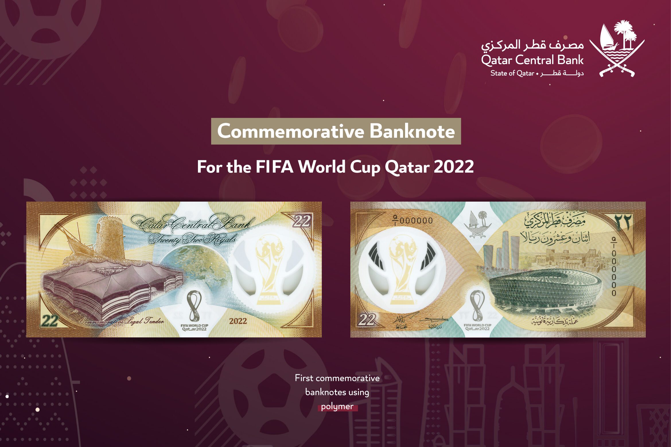 Qatar Commemorates World Cup 2022 With Banknotes - WDiarium