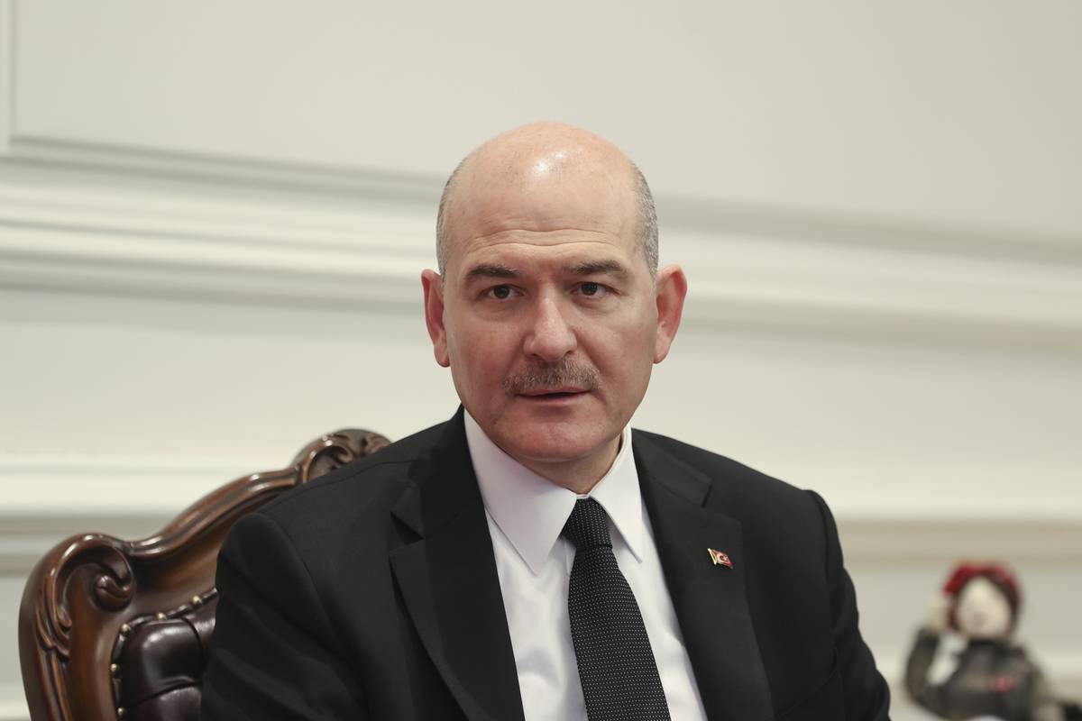 Turkiye Interior Minister To US Ambassador Take Your Dirty Hands Off   AA 20230124 30074283 30074276 TURKISH INTERIOR MINISTER SOYLU RECEIVES HIS ROMANIAN COUNTERPART BODE 1 