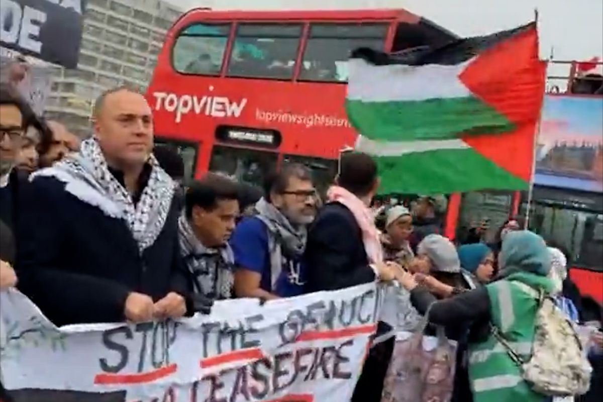 UK Healthcare professionals march in silence in Solidarity with Gaza ...